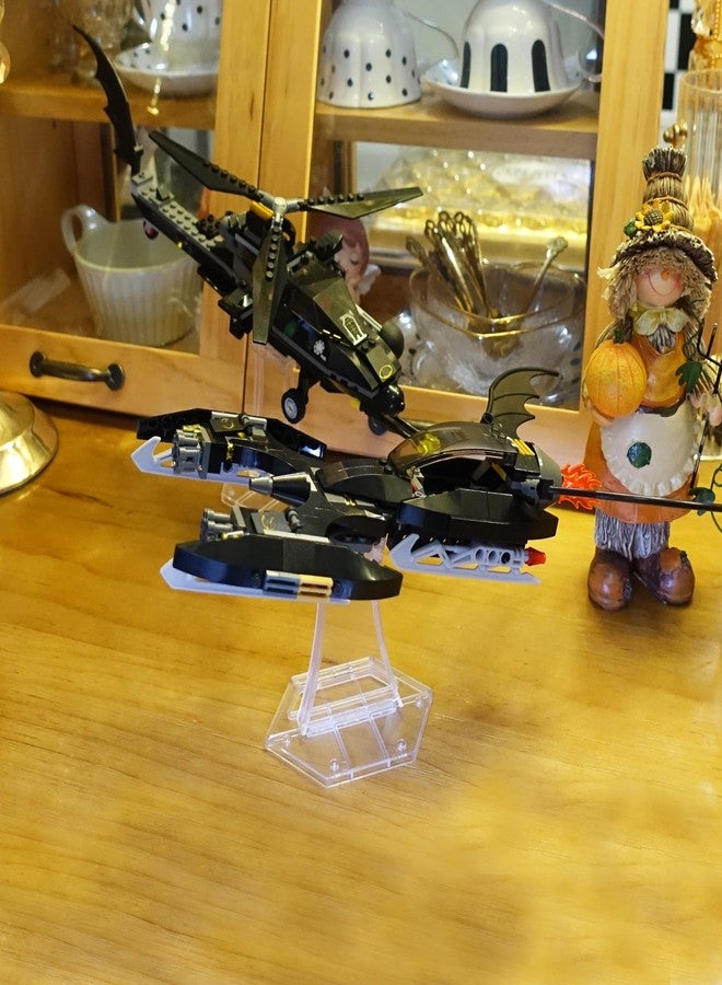 حامل عرض لمجموعات ليغو 75301 X-Wing Starfighter، و75348 و75346 و75347 TIE Bomber، و75333 و75388 Jedi Starfighter، ومجموعات بناء الطائرات وغيرها. حامل عرض بلاستيكي شفاف بزاوية فقط. - Image 5